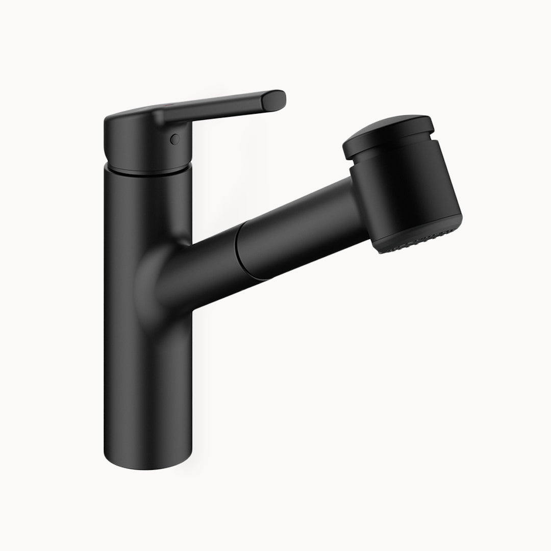 KWC Luna E Single Hole Kitchen Faucet with pull-out Spray - Top Lever