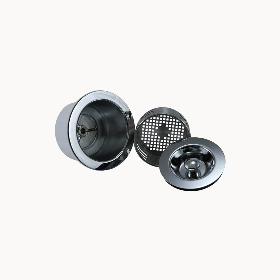 3-in-1 Kitchen Sink Basket, Stopper, Flange
