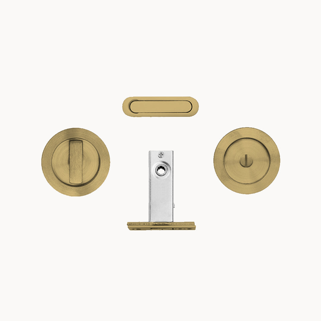 Round Flush Pull Privacy Kit