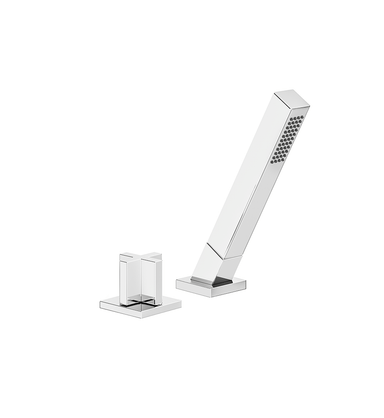 Edge Deck-mount Roman Diverter and Handshower Set