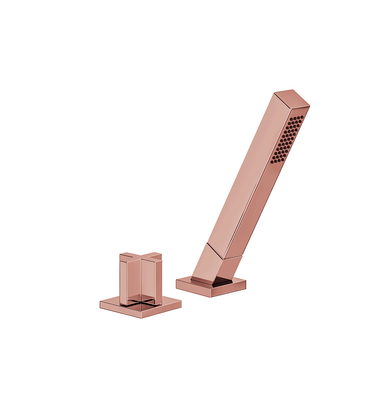 Edge Deck-mount Roman Diverter and Handshower Set