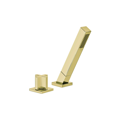 Edge Deck-mount Roman Diverter and Handshower Set