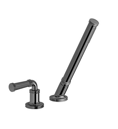 Classic H Deck-mount Roman Diverter and Handshower Set