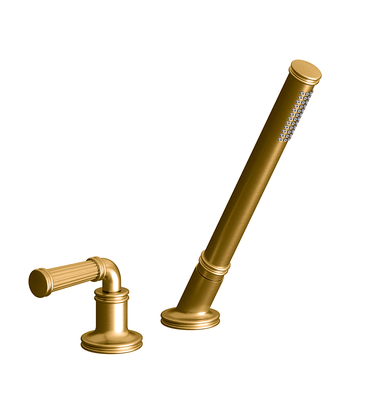 Classic H Deck-mount Roman Diverter and Handshower Set