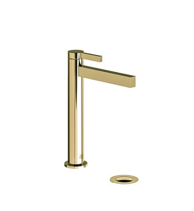 Lollipop Vessel single handle luxury lavatory set with push-down pop-up drain assembly