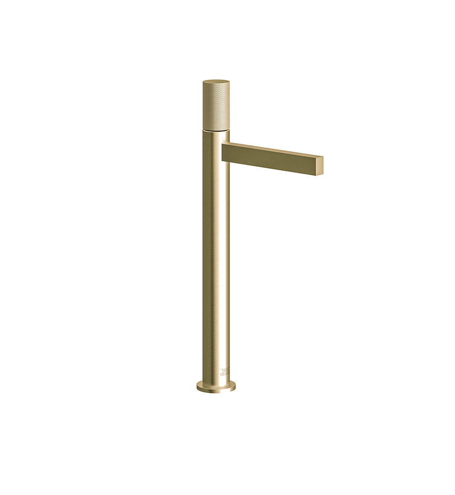 Lollipop Single handle luxury lavatory set with pop-up drain assembly - Knurling