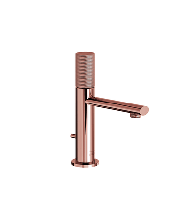 Nerea Single handle luxury lavatory set with pop-up drain assembly - Knurling