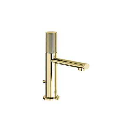 Nerea Single handle luxury lavatory set with pop-up drain assembly - Vertical Lines