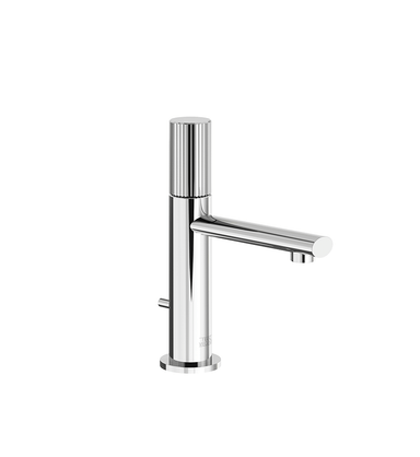 Nerea Single handle luxury lavatory set with pop-up drain assembly - Vertical Lines