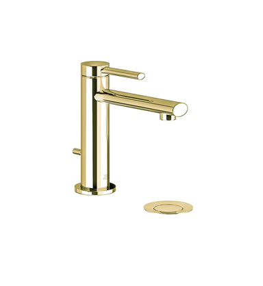 Nerea Single handle luxury lavatory set with pop-up drain assembly - Knurling