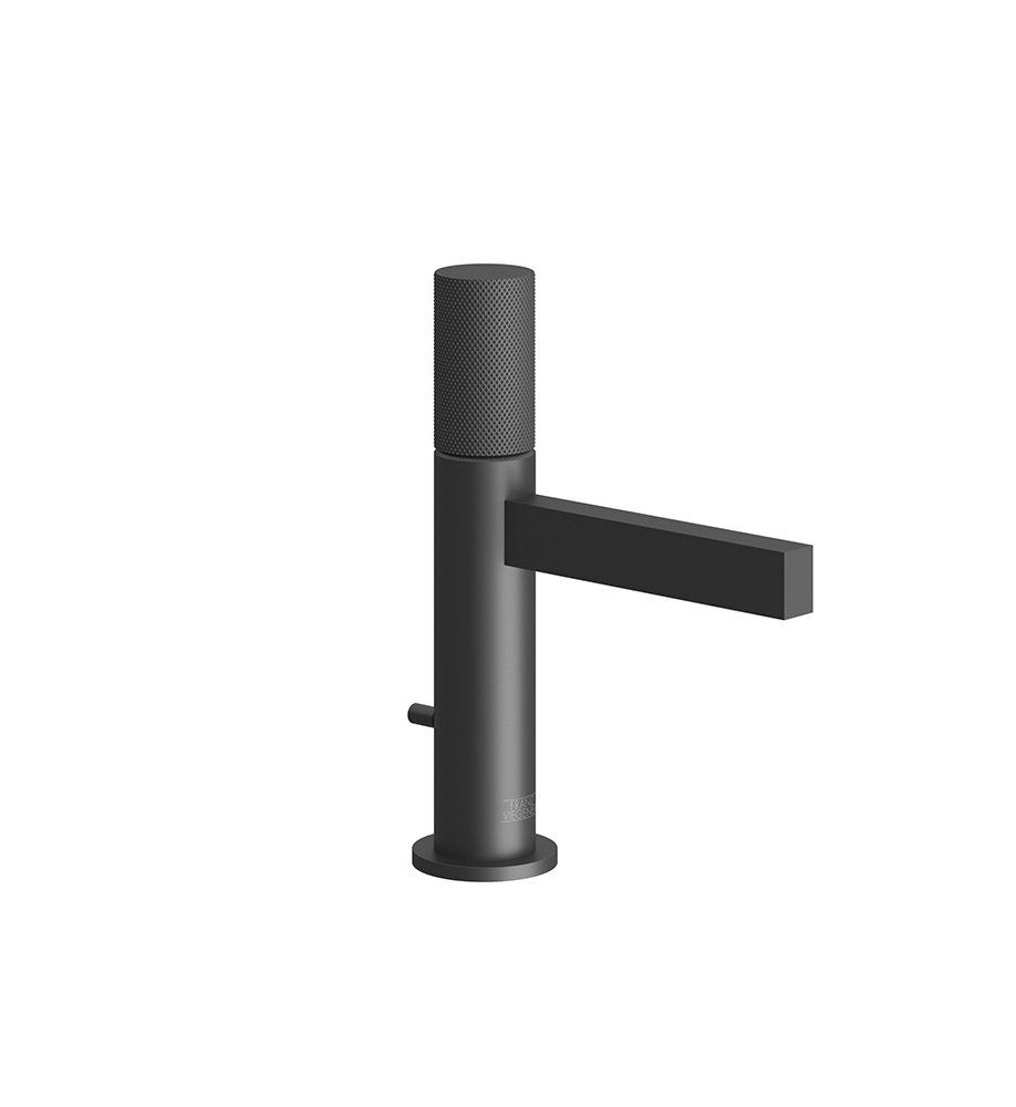 Lollipop Single handle luxury lavatory set with pop-up drain assembly - Knurling