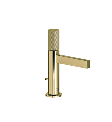 Lollipop Single handle luxury lavatory set with pop-up drain assembly - Knurling