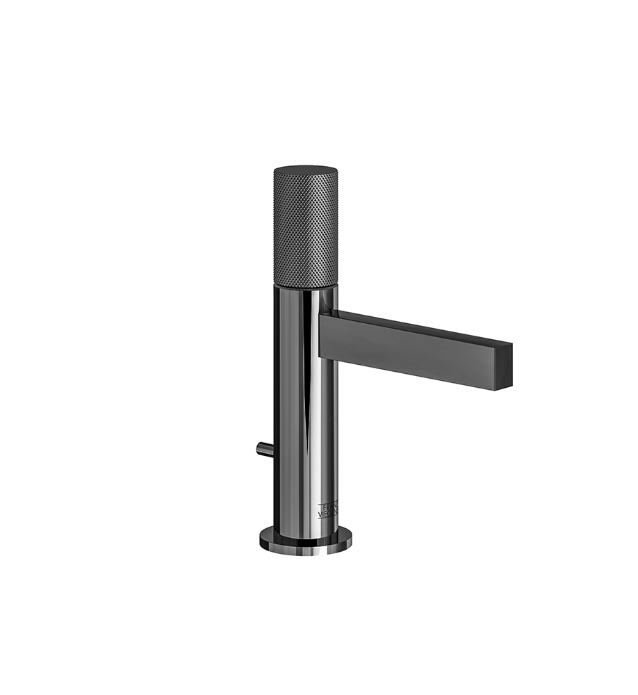 Lollipop Single handle luxury lavatory set with pop-up drain assembly - Knurling