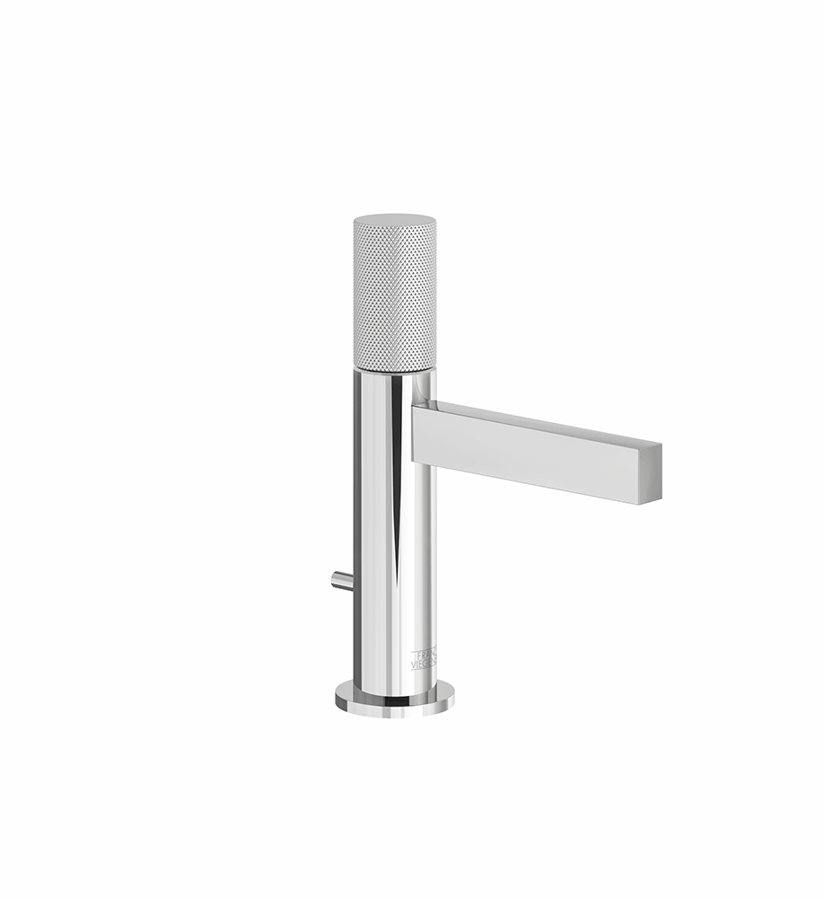Lollipop Single handle luxury lavatory set with pop-up drain assembly - Knurling