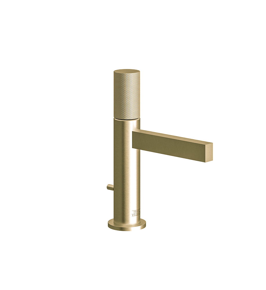 Lollipop Single handle luxury lavatory set with pop-up drain assembly - Knurling