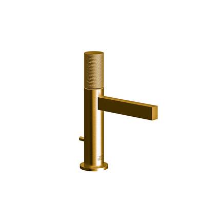 Lollipop Single handle luxury lavatory set with pop-up drain assembly - Knurling