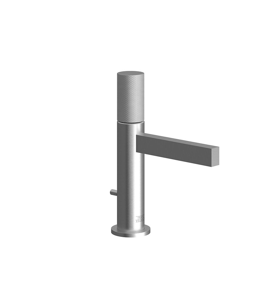 Lollipop Single handle luxury lavatory set with pop-up drain assembly - Knurling