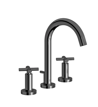 Nerea Widespread lavatory faucet with pop-up drain assembly