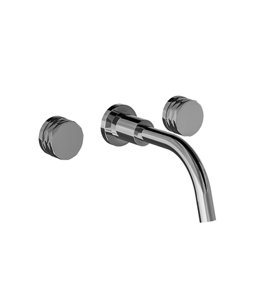 Nerea Wall-mounted lavatory faucet - Diamond - trim only