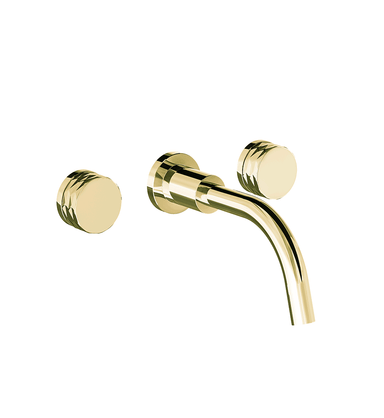 Nerea Wall-mounted lavatory faucet - Diamond - trim only