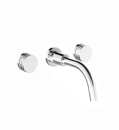 Nerea Wall-mounted lavatory faucet - Diamond - trim only