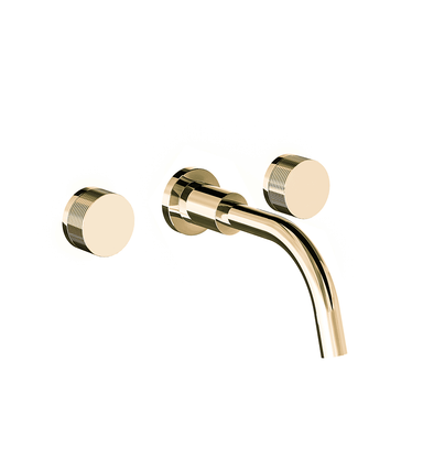 Nerea Wall-mounted lavatory faucet - Rings - trim only