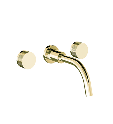 Nerea Wall-mounted lavatory faucet - Rings - trim only
