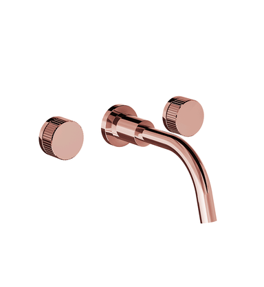 Nerea Wall-mounted lavatory faucet - Vertical Lines - trim only