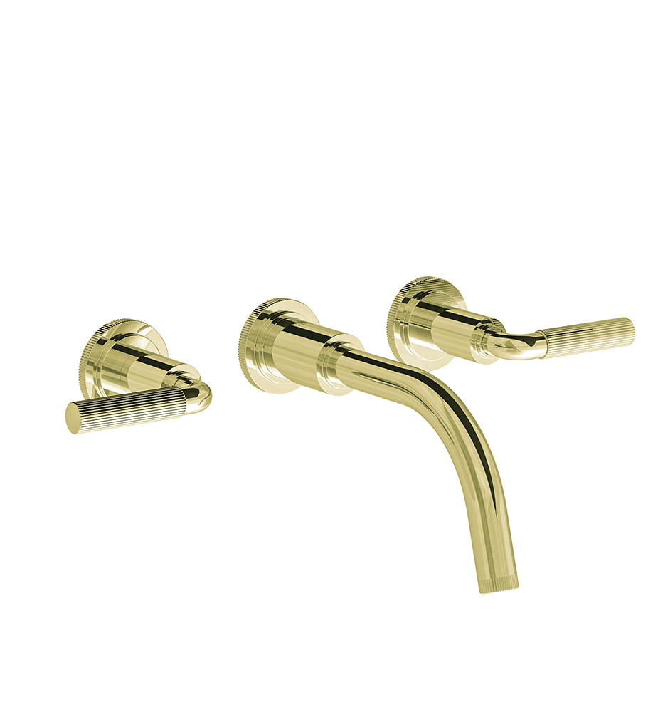 Techno Chic Wall-mounted lavatory faucet, less drain assembly