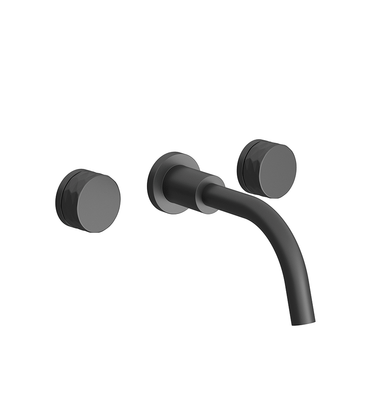 Nerea Wall-mounted lavatory faucet - Diamond - trim only