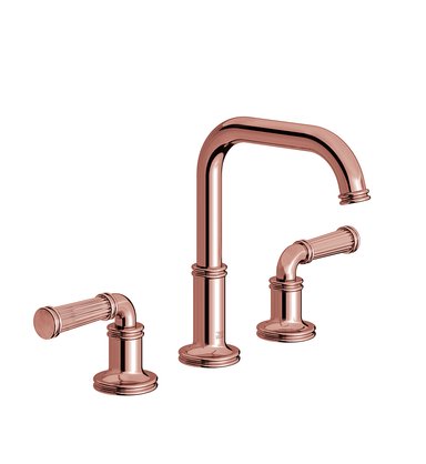 Classic H Widespread lavatory faucet with pop-up drain assembly