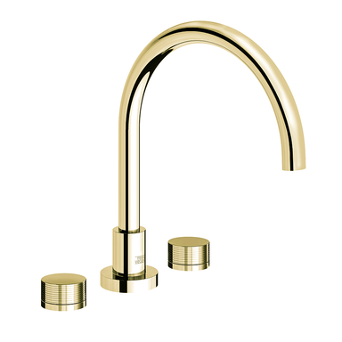 Nerea Deck mounted Roman bath faucet - Rings