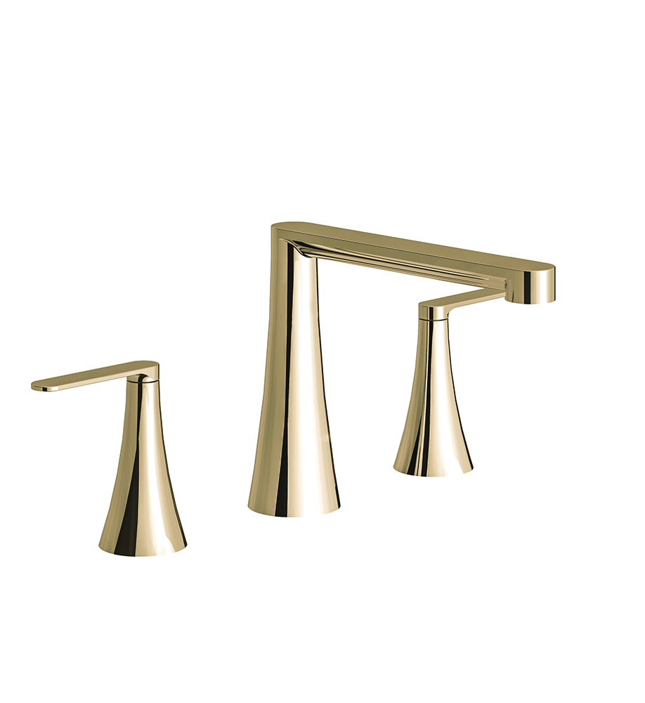 Konic Lever Deck mounted Roman bath faucet