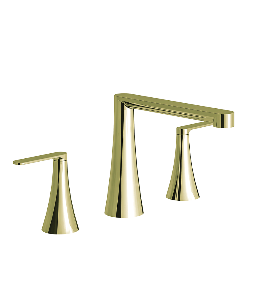 Konic Lever Deck mounted Roman bath faucet