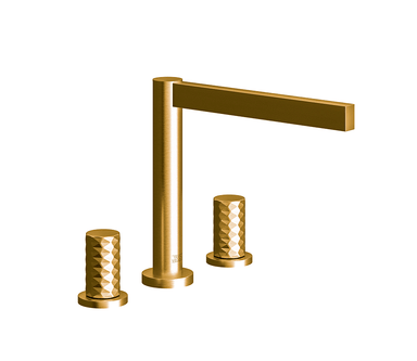 Lollipop Deck mounted Roman bath faucet 3/4" valves - Diamond