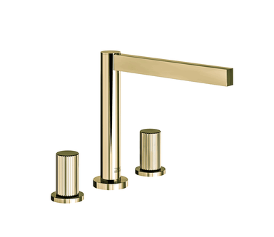 Lollipop Deck mounted Roman bath faucet 3/4" valves - Vertical Lines