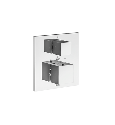 Universal Square Thermostatic Shower Trim with Diverter, 2 Functions