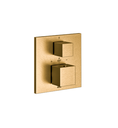 Universal Square Thermostatic Shower Trim with Diverter, 2 Functions