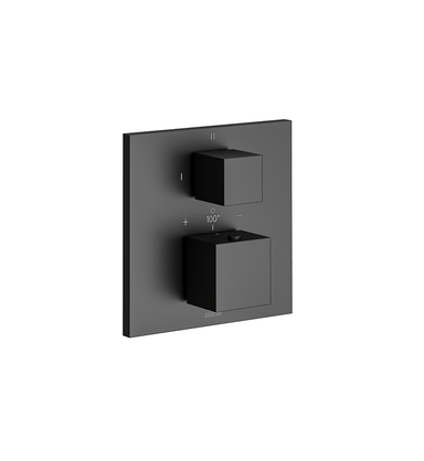 Universal Square Thermostatic Shower Trim with Diverter, 2 Functions