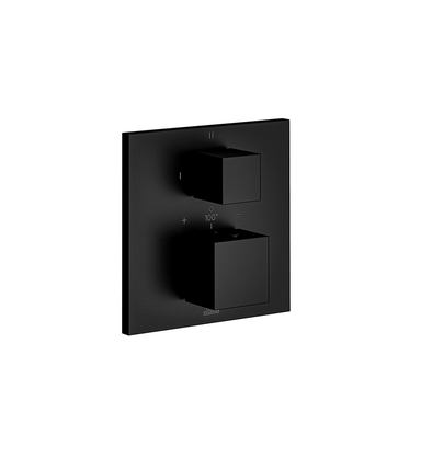 Universal Square Thermostatic Shower Trim with Diverter, 2 Functions