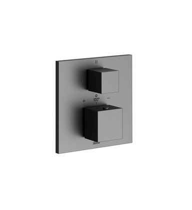 Universal Square Thermostatic Shower Trim with Diverter, 2 Functions
