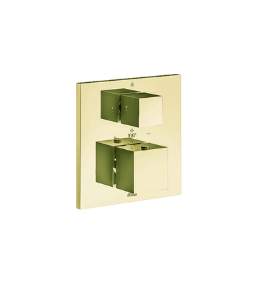 Universal Square Thermostatic Shower Trim with Diverter, 2 Functions