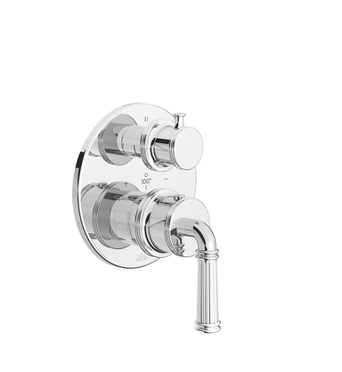 Classic H Thermostatic Three-Way Shower Trim, 3 Non-shared Functions