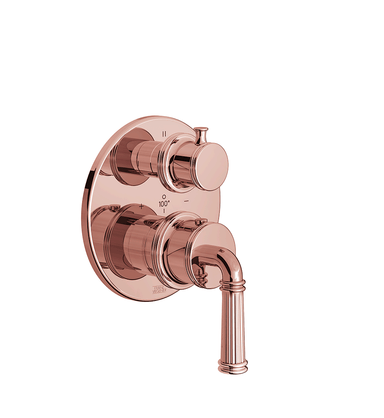 Classic H Thermostatic Three-Way Shower Trim, 3 Non-shared Functions