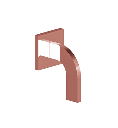 Domino Volume Control Shower Trim, 1 Function