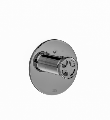 Techno Chic Thermostatic wall valve - trim only - Knurling