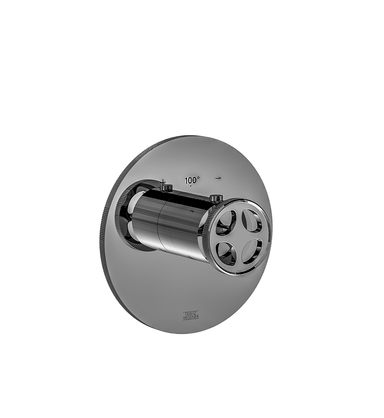 Techno Chic Thermostatic wall valve - trim only - Vertical lines