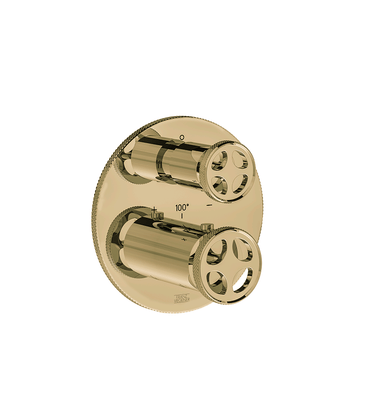 Techno Chic Thermostatic wall valve - trim only - Knurling
