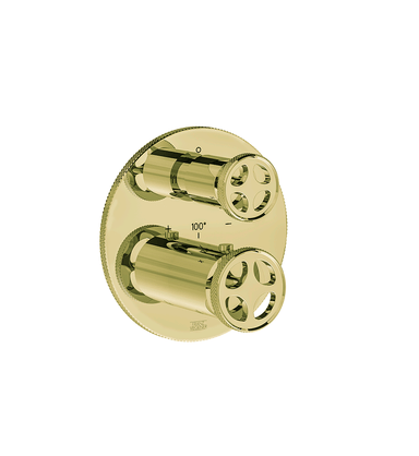 Techno Chic Thermostatic wall valve - trim only - Knurling