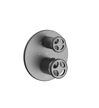Techno Chic Thermostatic wall valve - trim only - Knurling